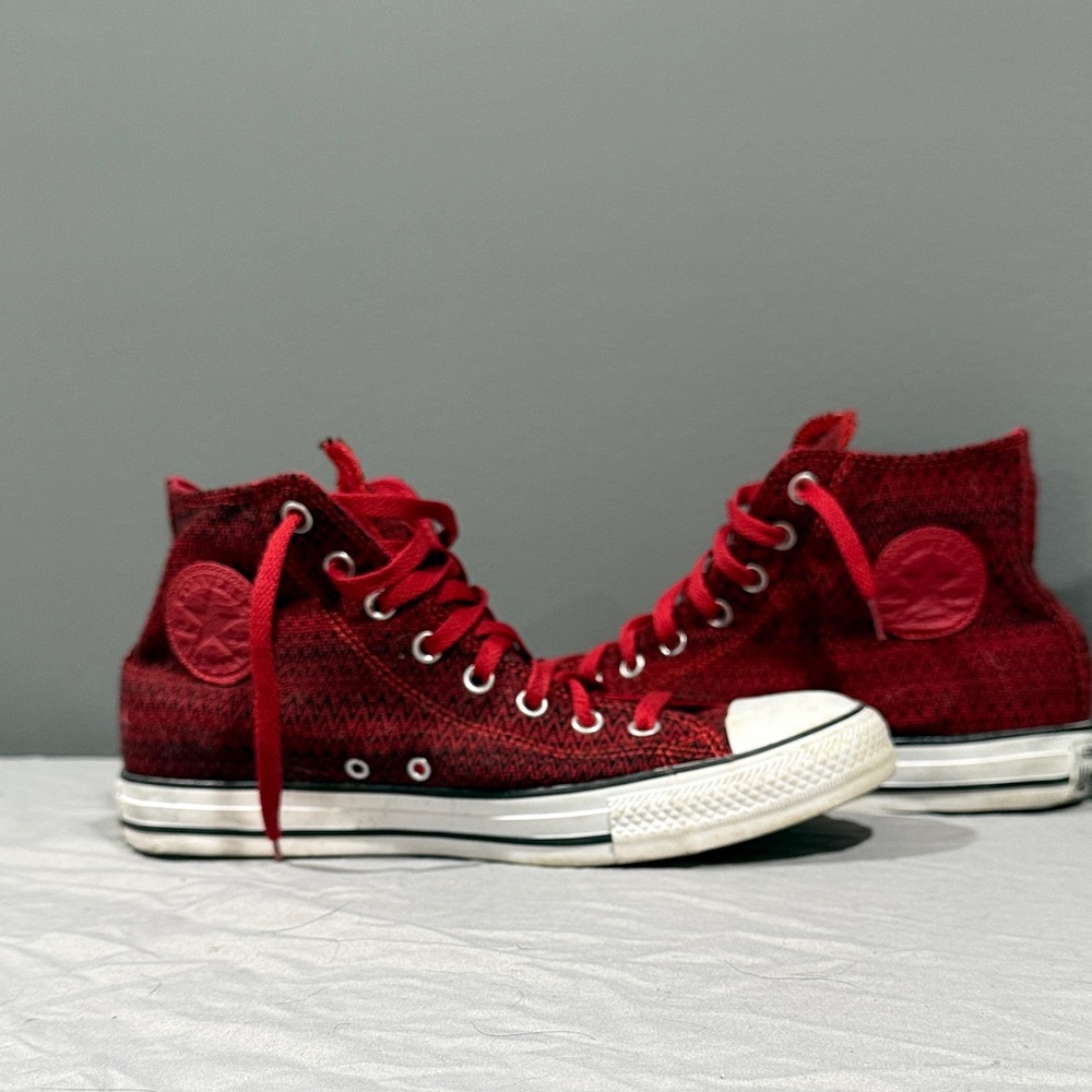 Converse Red High-Top Sneakers